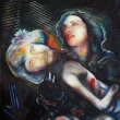Mad-ona2, 140x160cm, acrylic paint on canvas, 2012