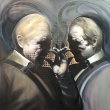 Mr. Schizo, 140x160cm, oil on canvas, 2020